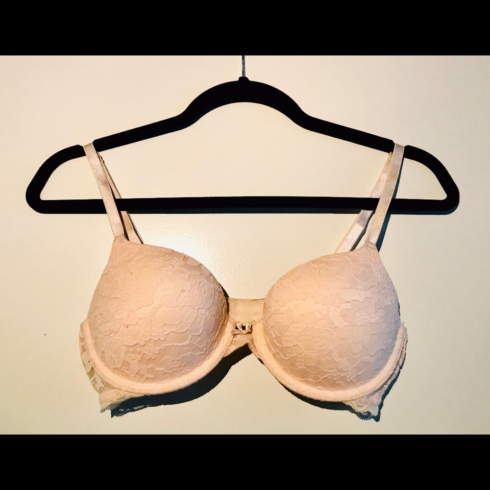 Aerie 32D Nude Lace Bra